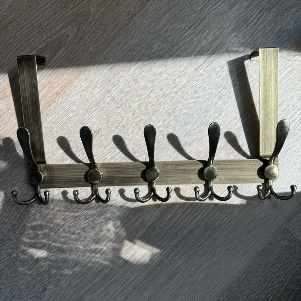 Home Matte Bronze Five Heavy Duty Tri Hooks